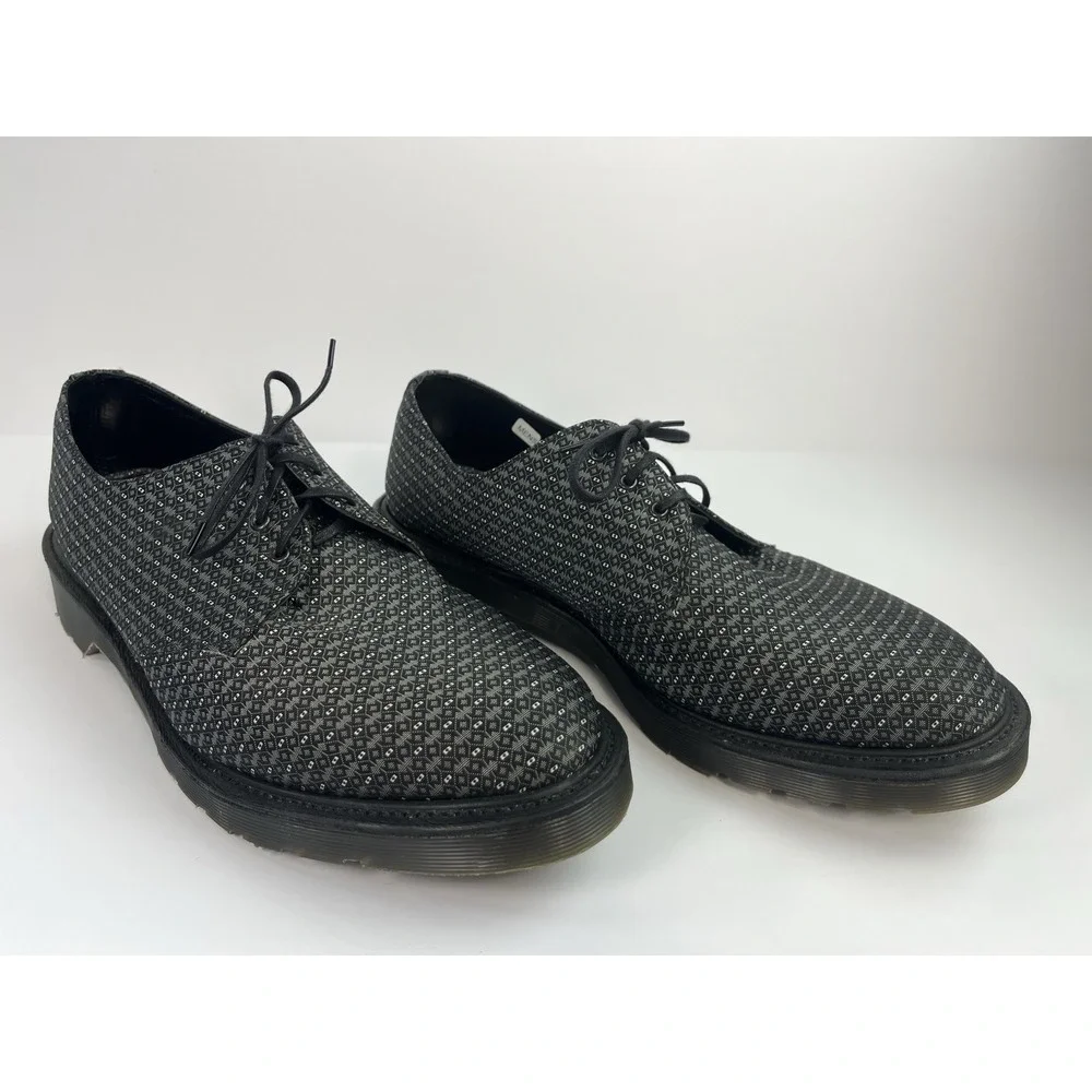 Dr. Martens Lester Men's Size 11 Shoes Black Grey Diamond Dot 15684001 England